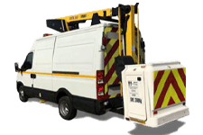 Van Hire Newcastle upon Tyne - White 3.5T Cherry Picker with 12.5M Reach - Van hire Newcastle upon tyne