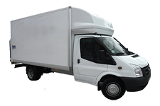 Van Hire Newcastle upon Tyne - White Ford Luton Box with Tail Lift - Van hire Newcastle upon tyne
